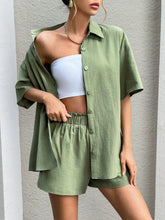 Women'S Drop Shoulder Shirt And Shorts Set
